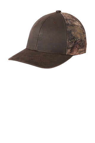 Port Authority Pigment Print Camouflage Mesh Back Cap (Mossy Oak Break Up Country/ Brown)