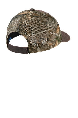 Port Authority Pigment Print Camouflage Mesh Back Cap (Realtree Edge/ Brown)