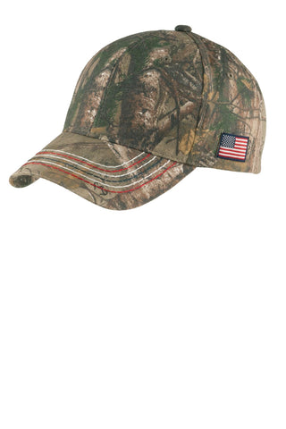 Port Authority Americana Contrast Stitch Camouflage Cap (Realtree Xtra)