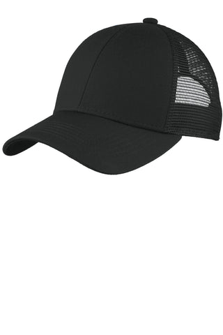 Port Authority Adjustable Mesh Back Cap (Black)