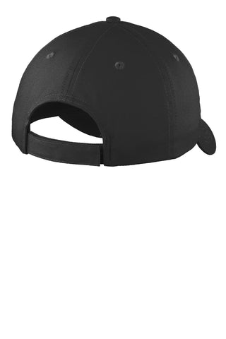 Port & Company Youth Six-Panel Unstructured Twill Cap (Black)