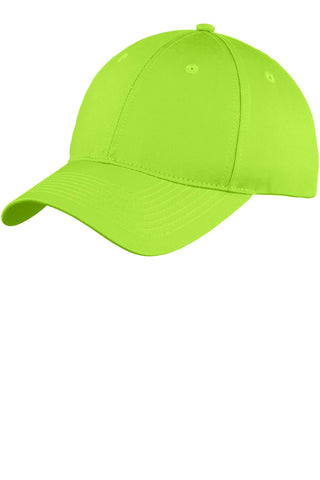 Port & Company Six-Panel Unstructured Twill Cap (Lime)