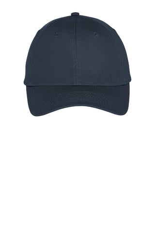 Port & Company Six-Panel Unstructured Twill Cap (True Navy)