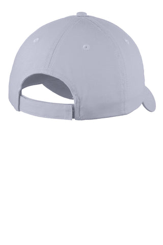 Port & Company Six-Panel Unstructured Twill Cap (Silver)