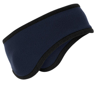 Port Authority Two-Color Fleece Headband (Navy)