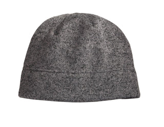 Port Authority Heathered Knit Beanie (Grey Heather/ Black)