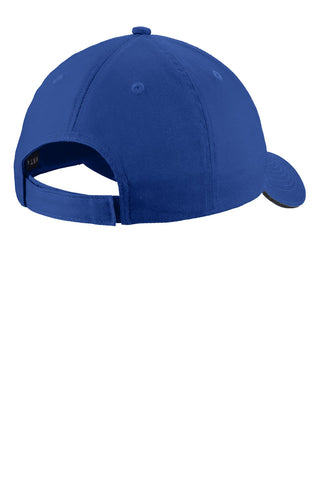 Port & Company Unstructured Sandwich Bill Cap (Royal/ Black)