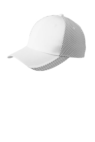 Port Authority Two-Color Mesh Back Cap (White/ Black)