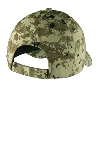 Port Authority Digital Ripstop Camouflage Cap (Green Camo)