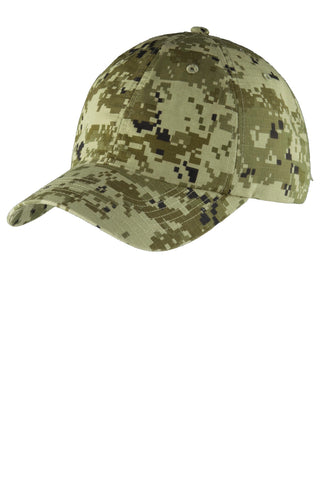 Port Authority Digital Ripstop Camouflage Cap (Green Camo)