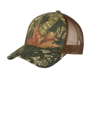 Port Authority Structured Camouflage Mesh Back Cap (Mossy Oak New Break-Up/ Brown)