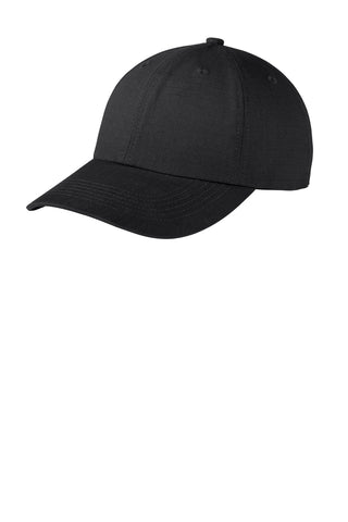 Port Authority Ripstop Cap (Black)