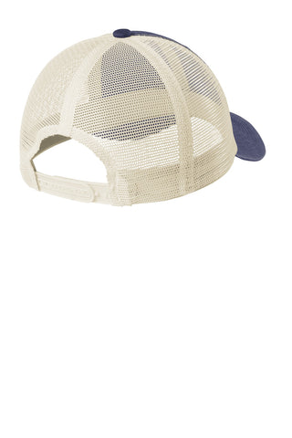 Port Authority Beach Wash Mesh Back Cap (Denim Blue/ Stone)