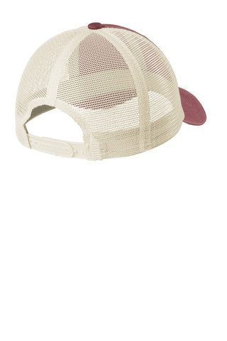 Port Authority Beach Wash Mesh Back Cap (Red Rock/ Stone)