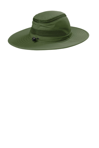 Port Authority Outdoor Ventilated Wide Brim Hat (Olive Leaf)