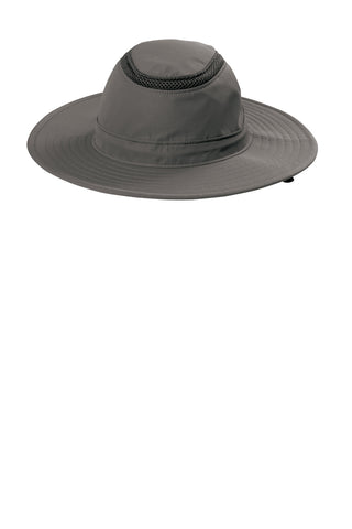 Port Authority Outdoor Ventilated Wide Brim Hat (Sterling Grey)