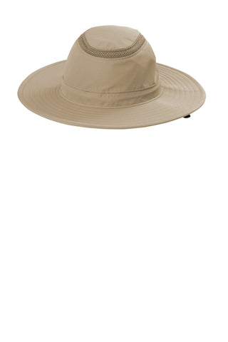 Port Authority Outdoor Ventilated Wide Brim Hat (Stone)