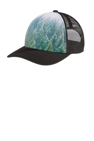 Port Authority Photo Real Snapback Trucker Cap (Forest)