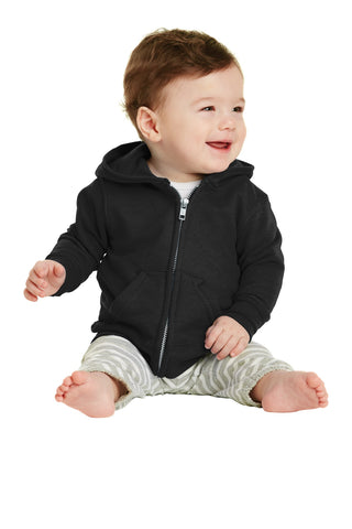 Port & Company Infant Core Fleece Full-Zip Hooded Sweatshirt (Jet Black)