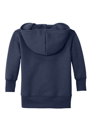 Port & Company Infant Core Fleece Full-Zip Hooded Sweatshirt (Navy)