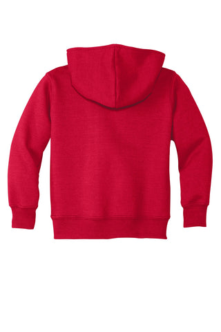 Port & Company Toddler Core Fleece Pullover Hooded Sweatshirt (Red)