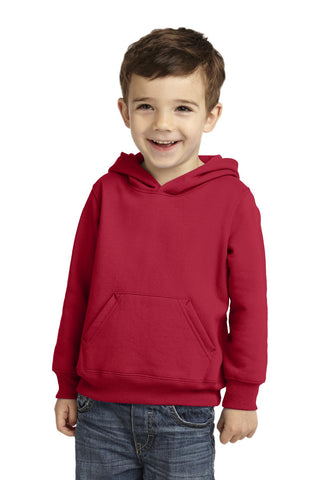 Port & Company Toddler Core Fleece Pullover Hooded Sweatshirt (Red)