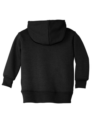 Port & Company Toddler Core Fleece Full-Zip Hooded Sweatshirt (Jet Black)