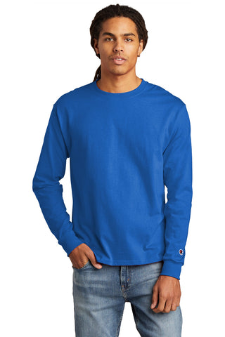 Champion Heritage 5.2-Oz. Jersey Long Sleeve Tee (Athletic Royal)