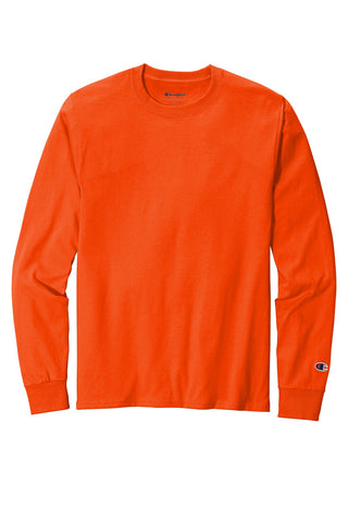 Champion Heritage 5.2-Oz. Jersey Long Sleeve Tee (Orange)