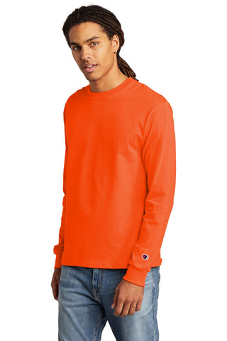 Champion Heritage 5.2-Oz. Jersey Long Sleeve Tee (Orange)