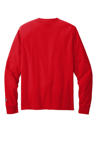 Champion Heritage 5.2-Oz. Jersey Long Sleeve Tee (Red)