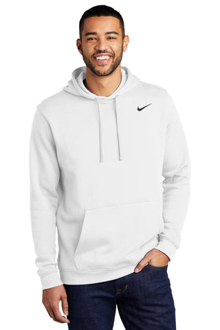 Nike Club Fleece Pullover Hoodie (White)