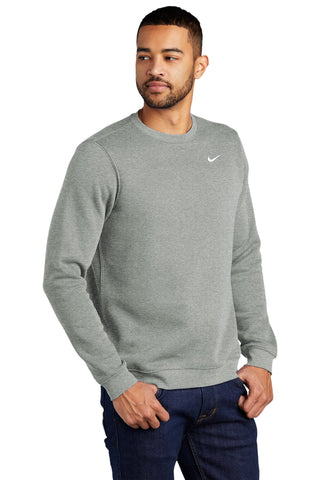 Nike Club Fleece Crew (Dark Grey Heather)