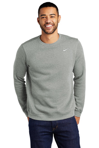 Nike Club Fleece Crew (Dark Grey Heather)