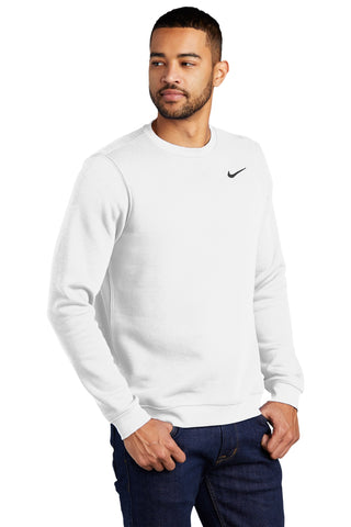 Nike Club Fleece Crew (White)