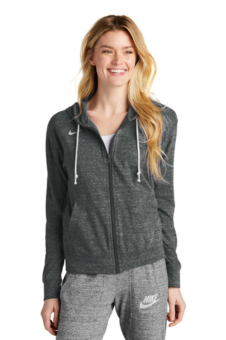 Nike Ladies Gym Vintage Full-Zip Hoodie (Team Anthracite)