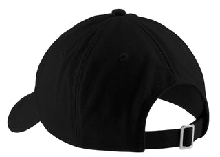 Port & Company Brushed Twill Low Profile Cap (Black)