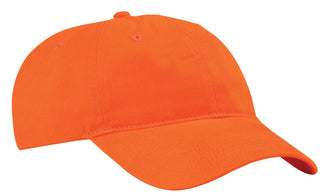 Port & Company Brushed Twill Low Profile Cap (Orange)