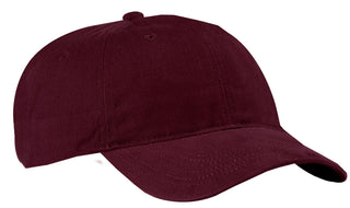 Port & Company Brushed Twill Low Profile Cap (Maroon)