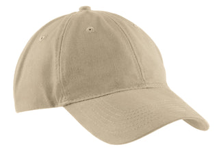 Port & Company Brushed Twill Low Profile Cap (Khaki)