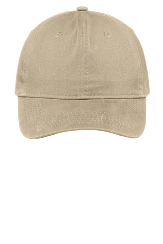 Port & Company Brushed Twill Low Profile Cap (Khaki)