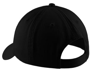 Port & Company Washed Twill Cap (Black)