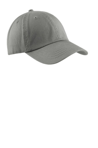 Port & Company Washed Twill Cap (Deep Smoke)