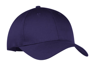 Port & Company Six-Panel Twill Cap (Purple)