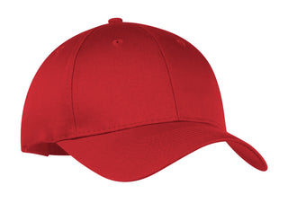 Port & Company Six-Panel Twill Cap (Red)