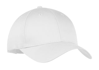 Port & Company Six-Panel Twill Cap (White)