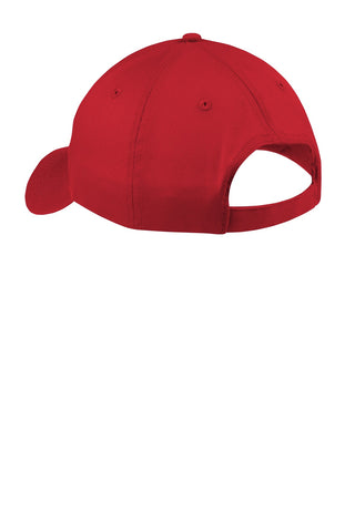 Port & Company Six-Panel Twill Cap (True Red)
