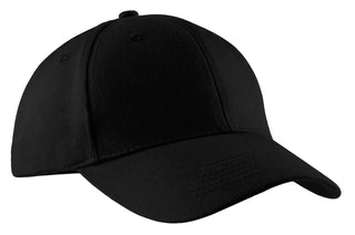 Port & Company Brushed Twill Cap (Black)