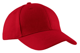 Port & Company Brushed Twill Cap (Red)