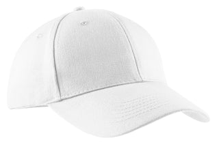 Port & Company Brushed Twill Cap (White)